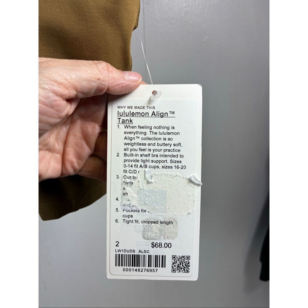 Lululemon NWT Align Tank Top in Mustard Size 2 - Picture 5 of 7